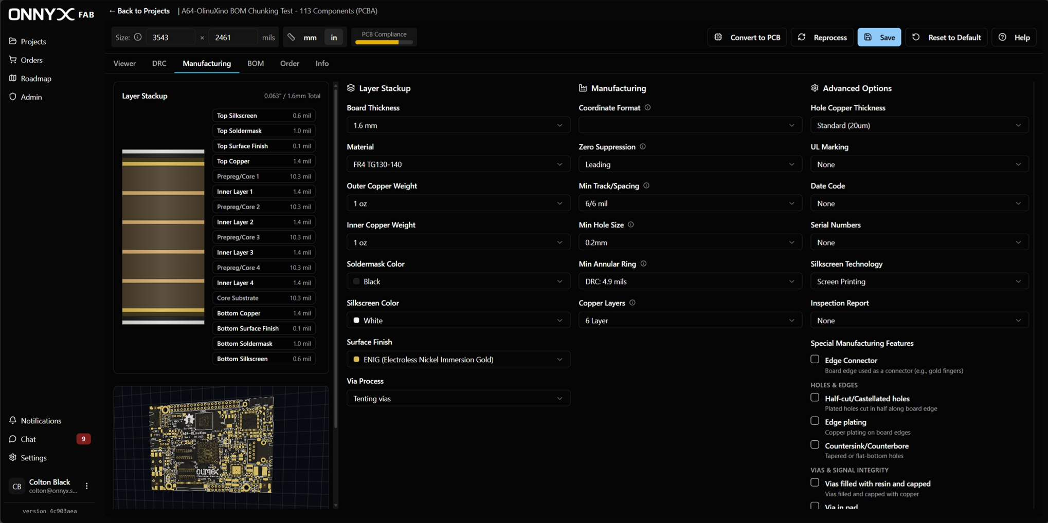 Unified project workspace with tabs